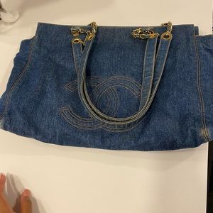 Vintage jean channel bag